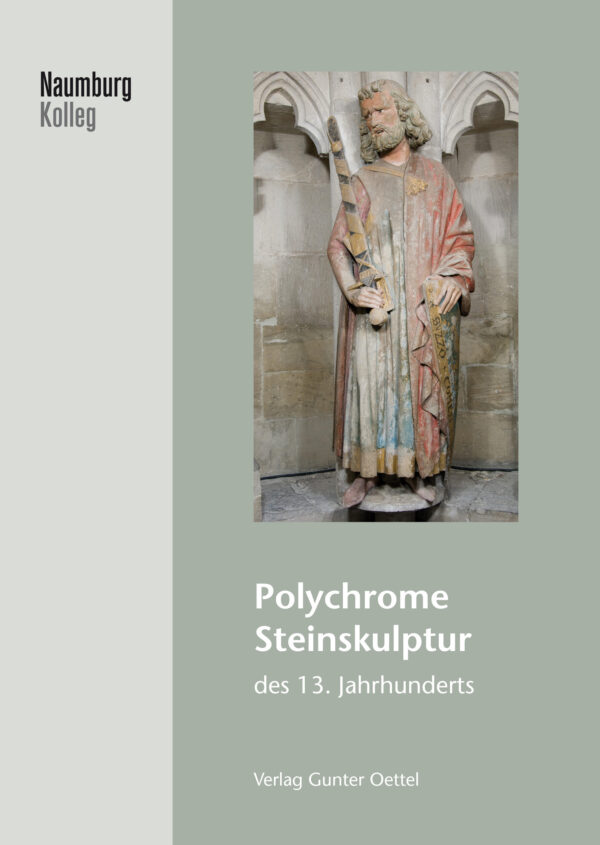 Polychrome Steinskulptur des 13. Jahrhunderts